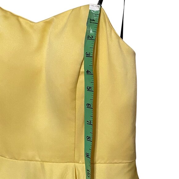Speechless Sweetheart Yellow Ballgown Formal Dress Strapless Tulle Slip Size 3 - Picture 6 of 11